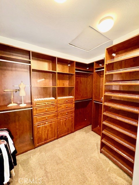23636 Aquacate Road Corona, CA 92883 - Photo 53 of 74 a view of walk in closet with clothes and shoes