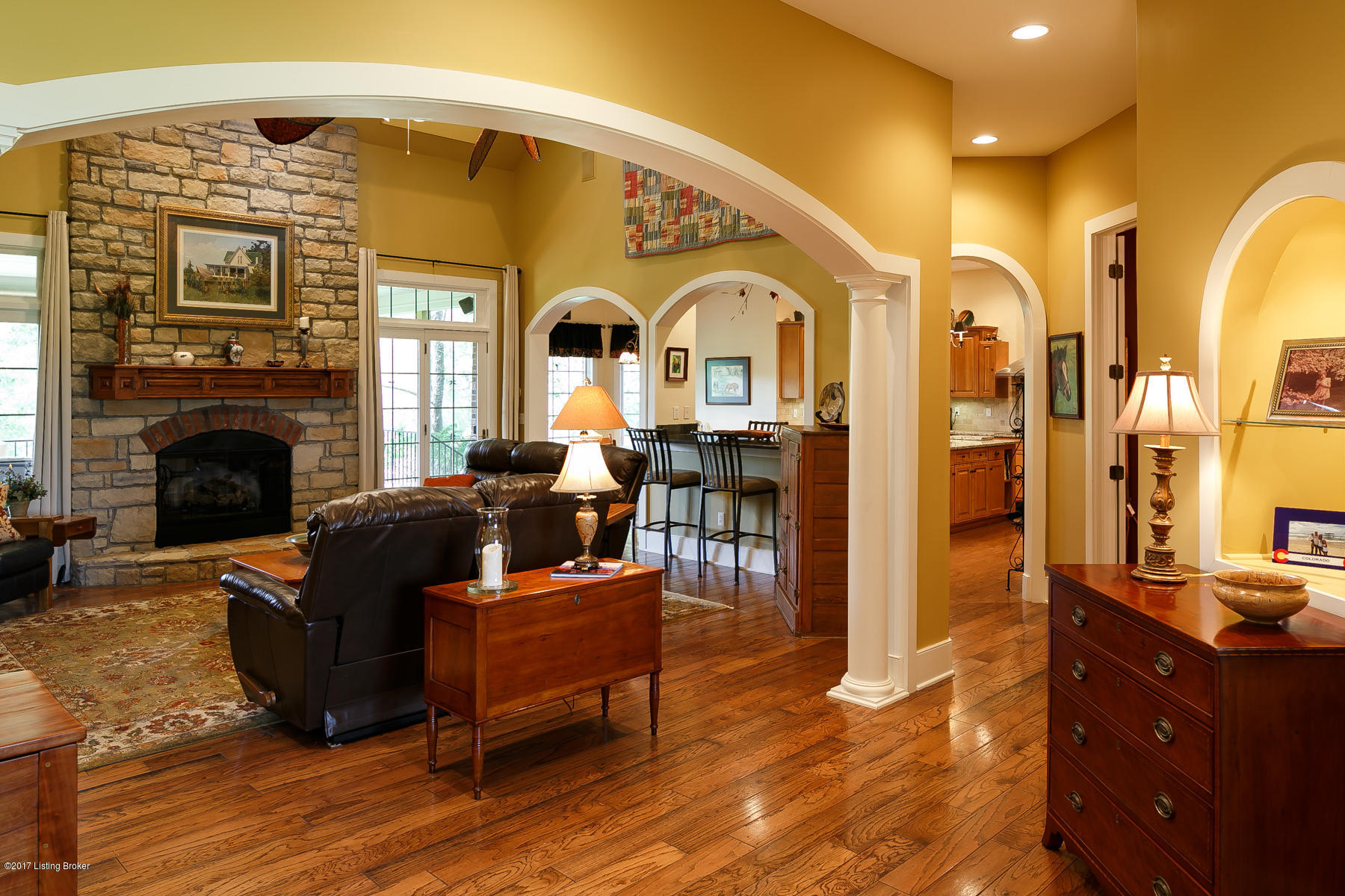 396 Pendleton Lne Pendleton, KY 40055 - Photo 12 of 45 Great room also has a bar area just outside the kitchen.