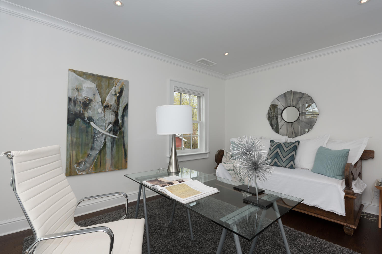 112 5 Mile River Road Darien, CT 06820 - Photo 21 of 34 a living room with furniture a rug and a table