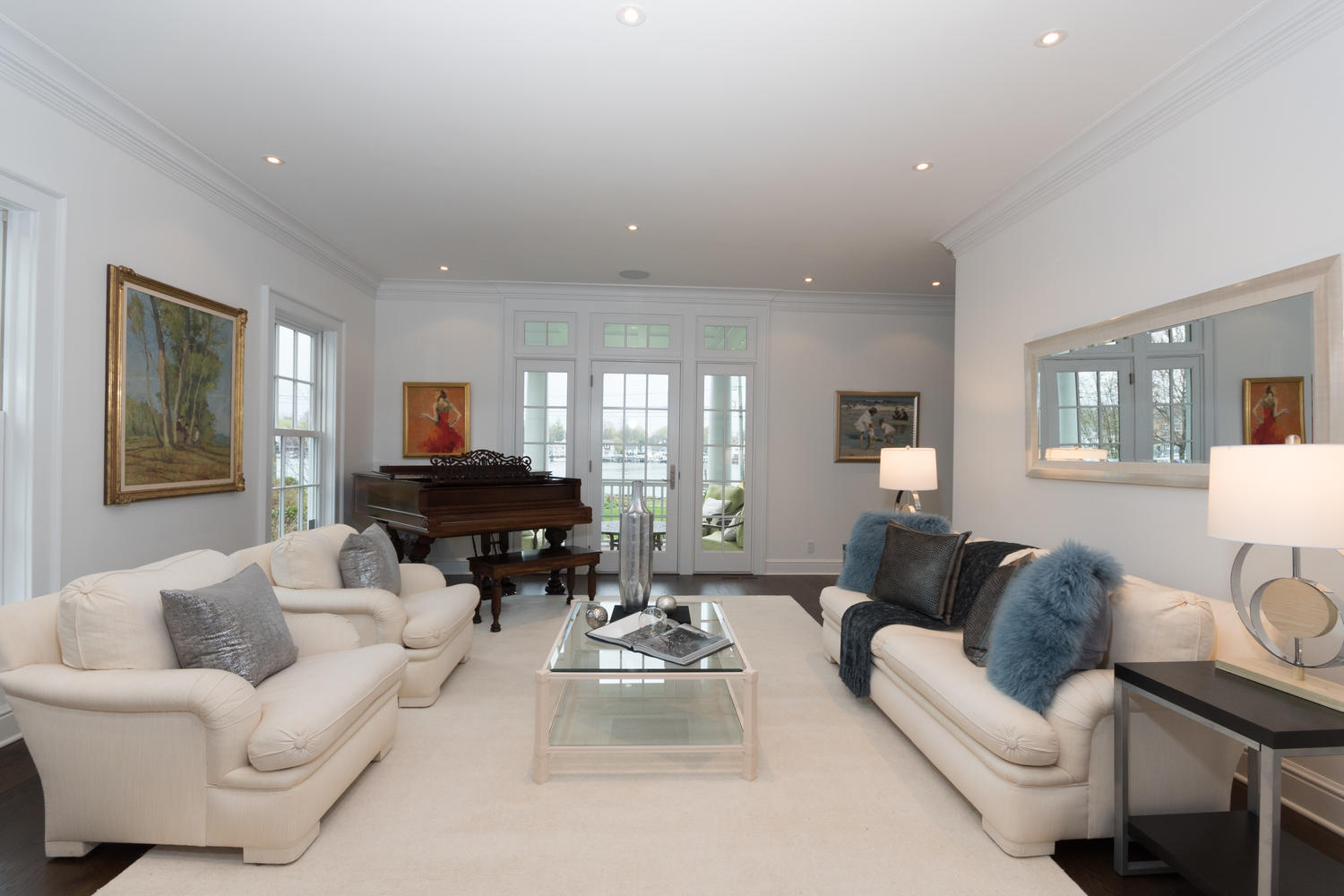 112 5 Mile River Road Darien, CT 06820 - Photo 6 of 34 a living room with furniture and a large window