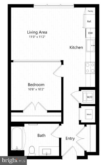4851 Ellin Road, Unit 203 Hyattsville, MD 20784 - Photo 14 of 14 unit floorplan