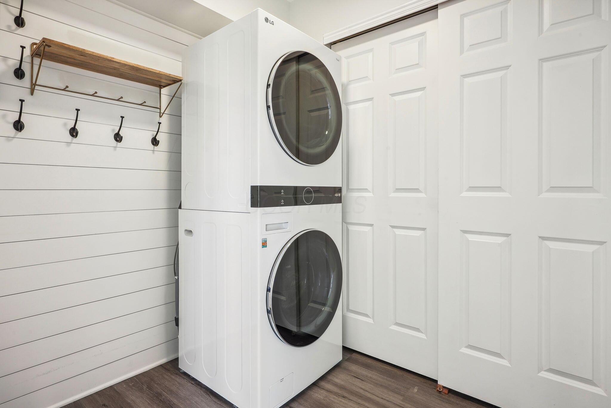 5990 Mealla Road Westerville, OH 43081 - Photo 16 of 36 The Laundry Room. Shiplap detail. Washer and Dryer stay.