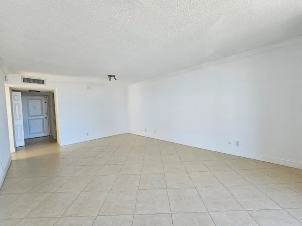 an empty room with a natural light