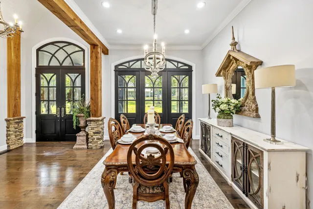 a bathroom with a sink a mirror and a shower
