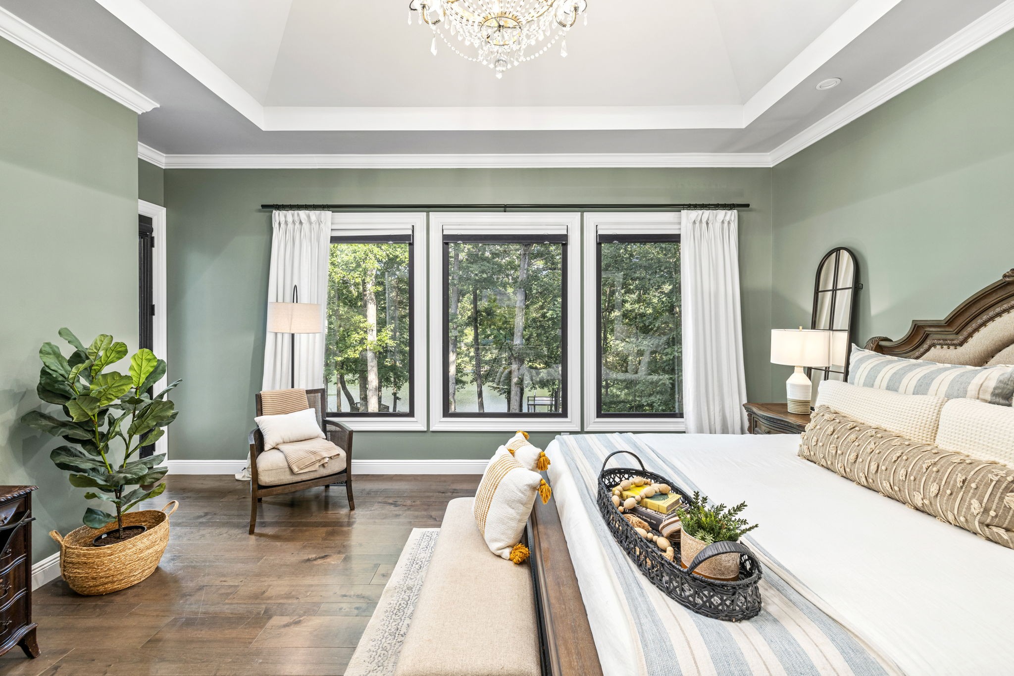 74 Pine Lake Road Summertown, TN 38483 - Photo 27 of 90 a living room with furniture and a large window with garden view