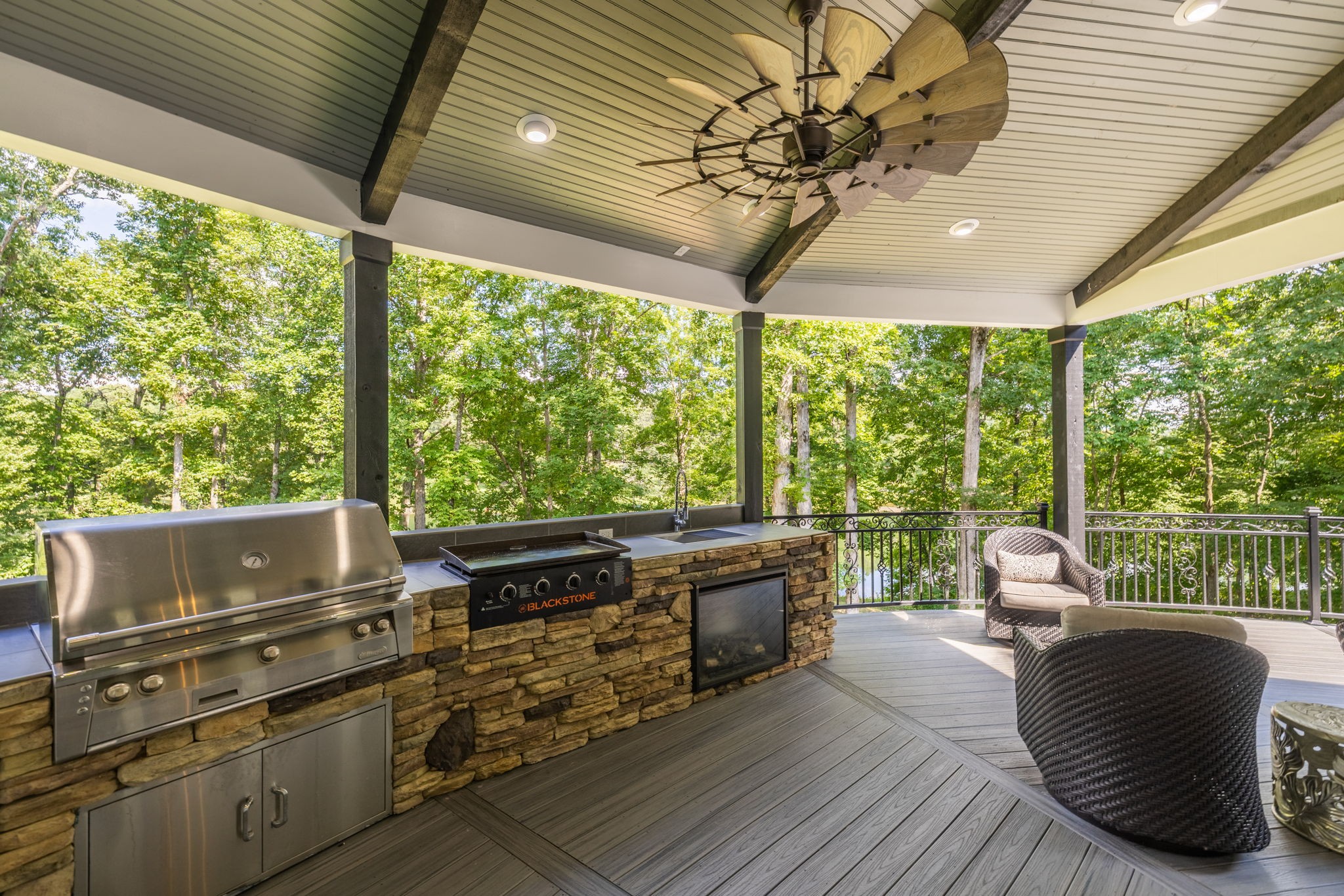 74 Pine Lake Road Summertown, TN 38483 - Photo 64 of 90 a living room with furniture and a flat screen tv