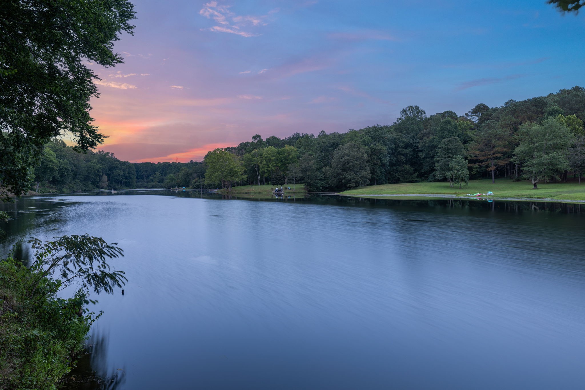 74 Pine Lake Road Summertown, TN 38483 - Photo 82 of 90 a view of a lake with houses in the back