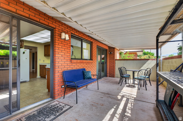 840 South 400 East, Unit 3 St. George, UT 84770 - Photo 3 of 23 Covered Patio, access from kitchen and living room.