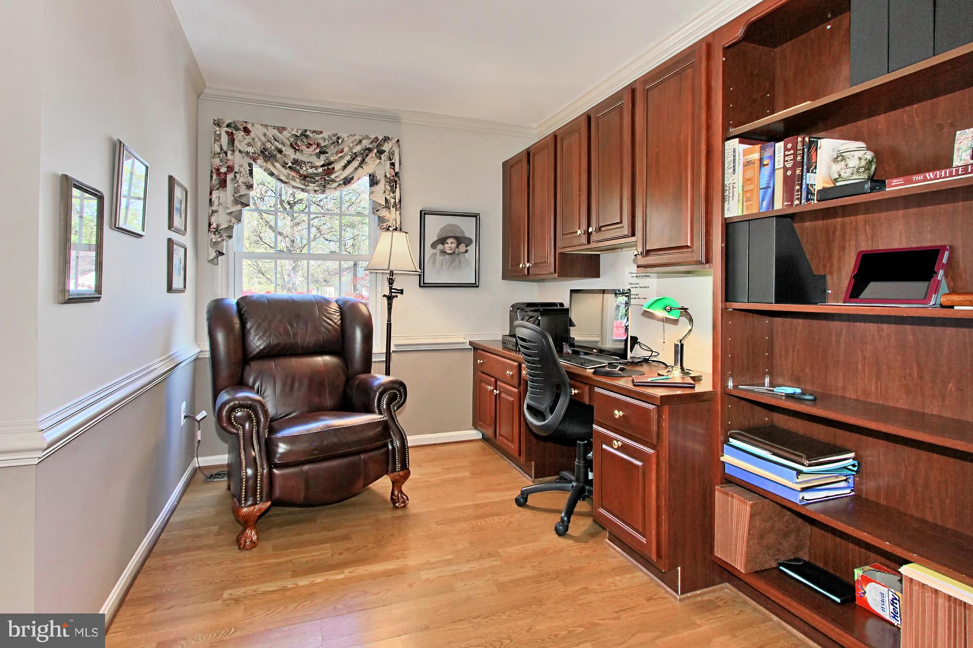 8305 Magic Leaf Road Springfield, VA 22153 - Photo 16 of 30 Lovely Custom Cabinets in the Sitting Room/Study