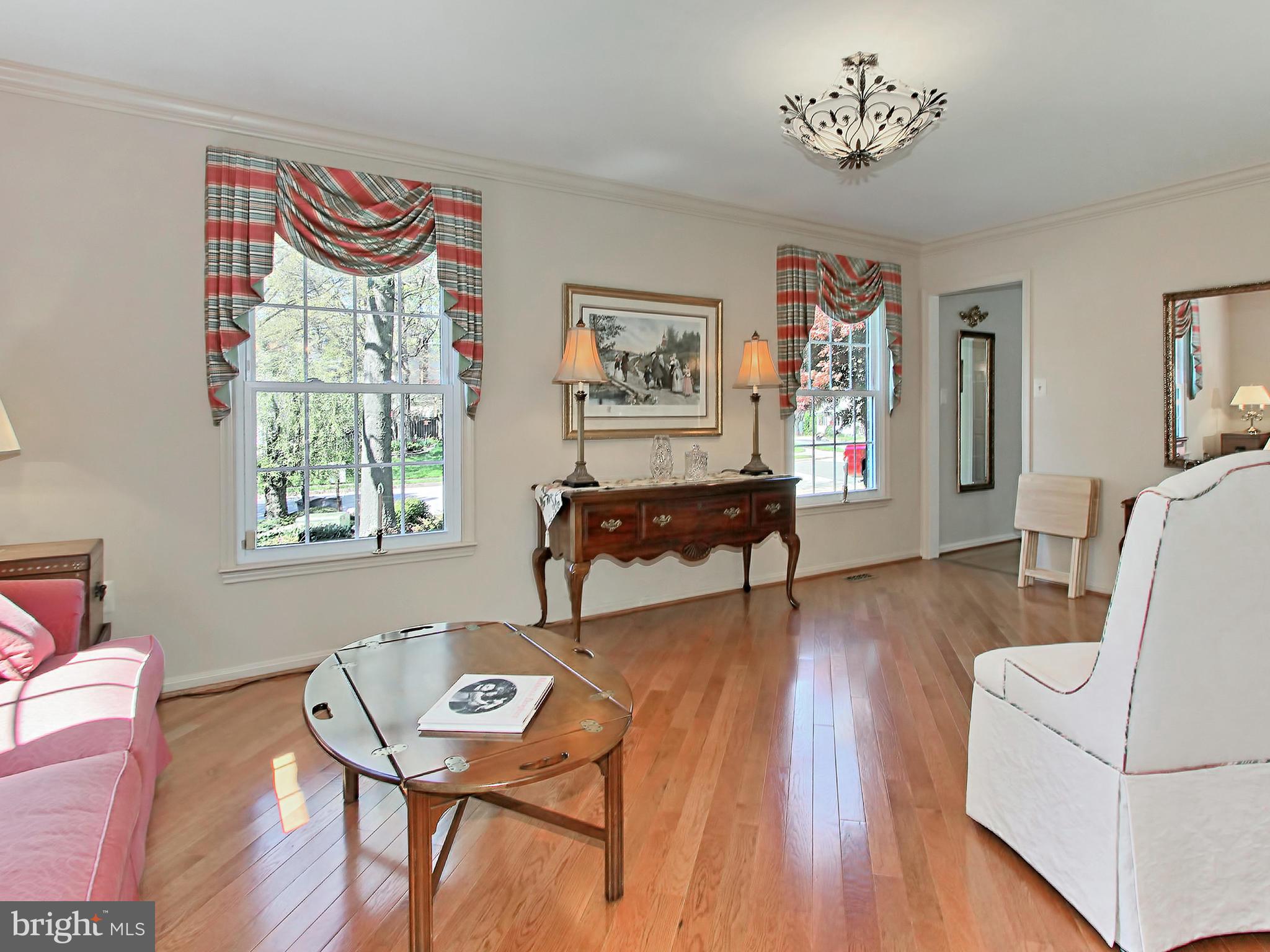 8305 Magic Leaf Road Springfield, VA 22153 - Photo 7 of 30 Living Room has Custom Wood Flooring