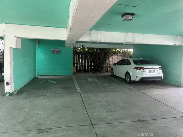 a view of car garage