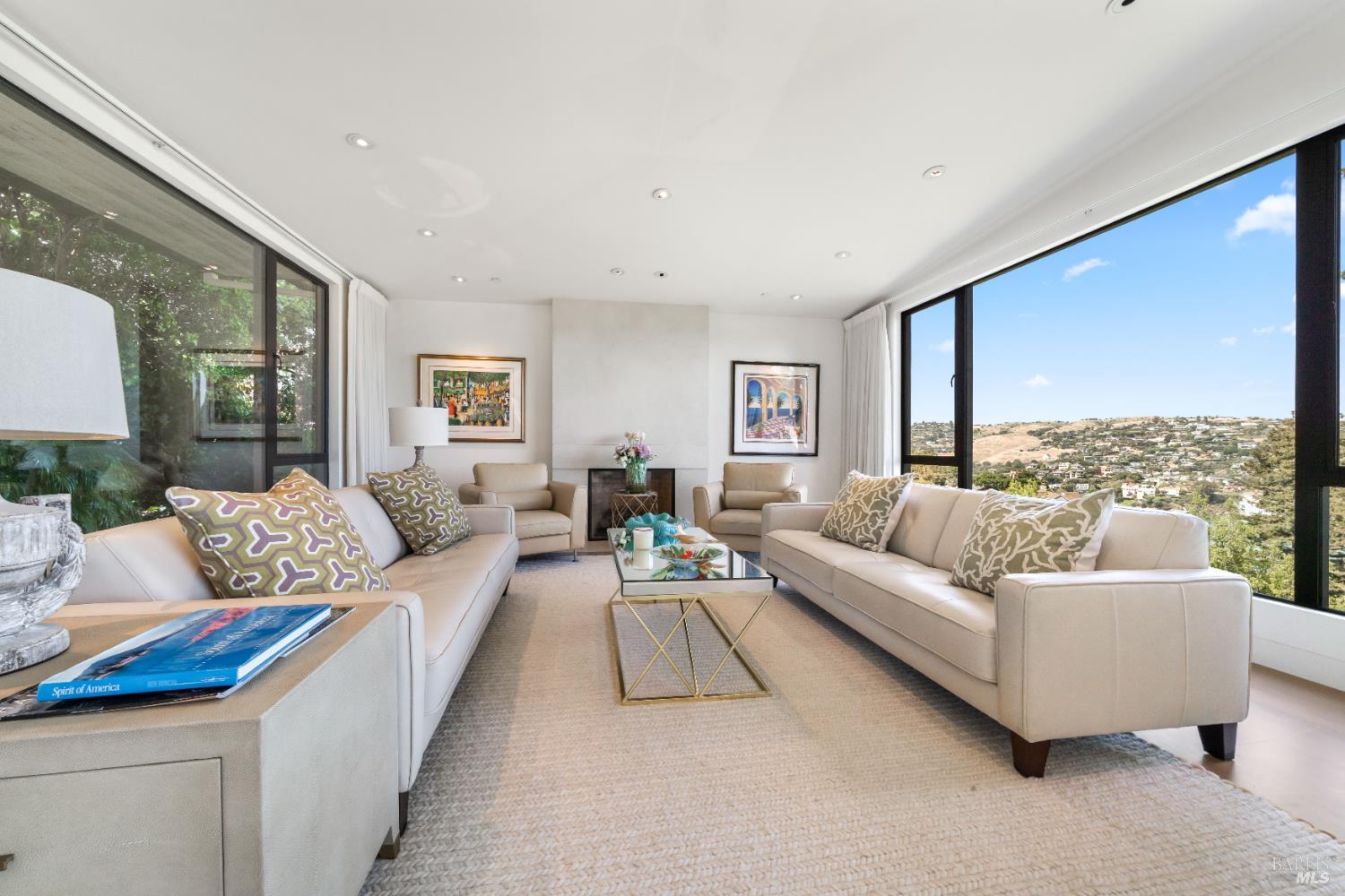 408 Golden Gate Avenue Belvedere, CA 94920 - Photo 12 of 71 a living room with furniture and a large window