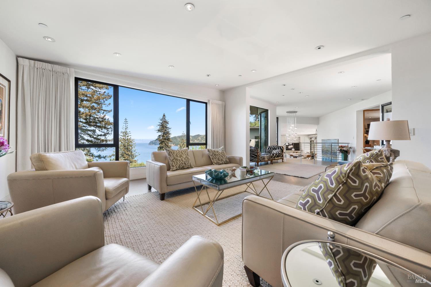 408 Golden Gate Avenue Belvedere, CA 94920 - Photo 13 of 71 a living room with furniture and a large window