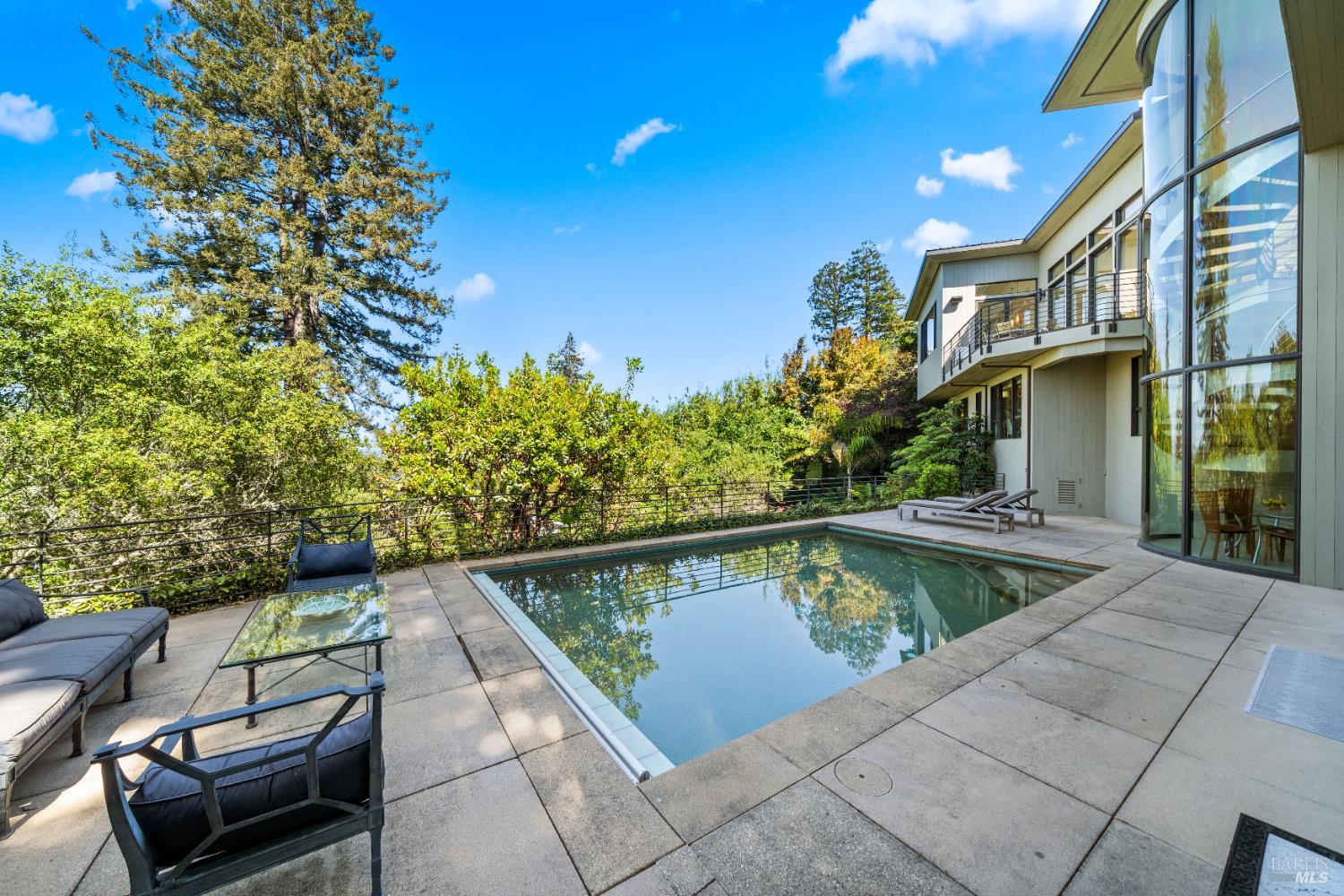 408 Golden Gate Avenue Belvedere, CA 94920 - Photo 63 of 71 a view of swimming pool with outdoor seating and plants