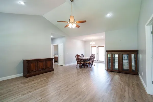 a view of workspace with furniture and window