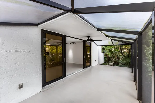 a view of a room with window