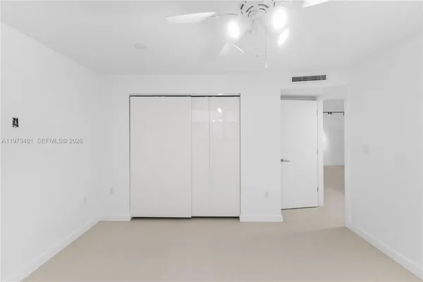 a view of an empty room