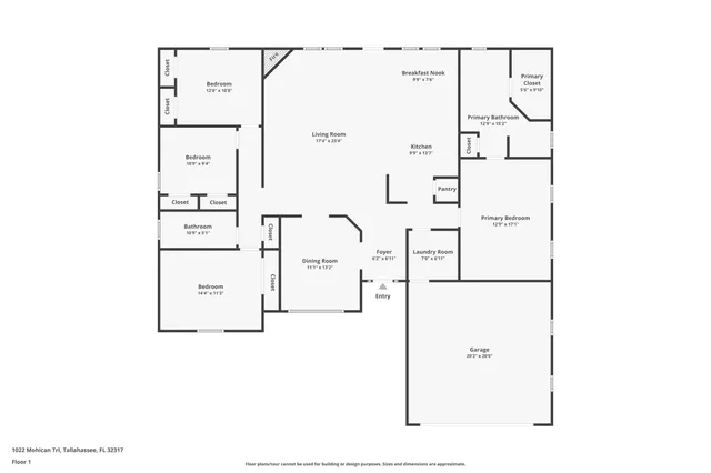 $385,000 | 1022 Mohican Trail, Tallahassee, FL 32317