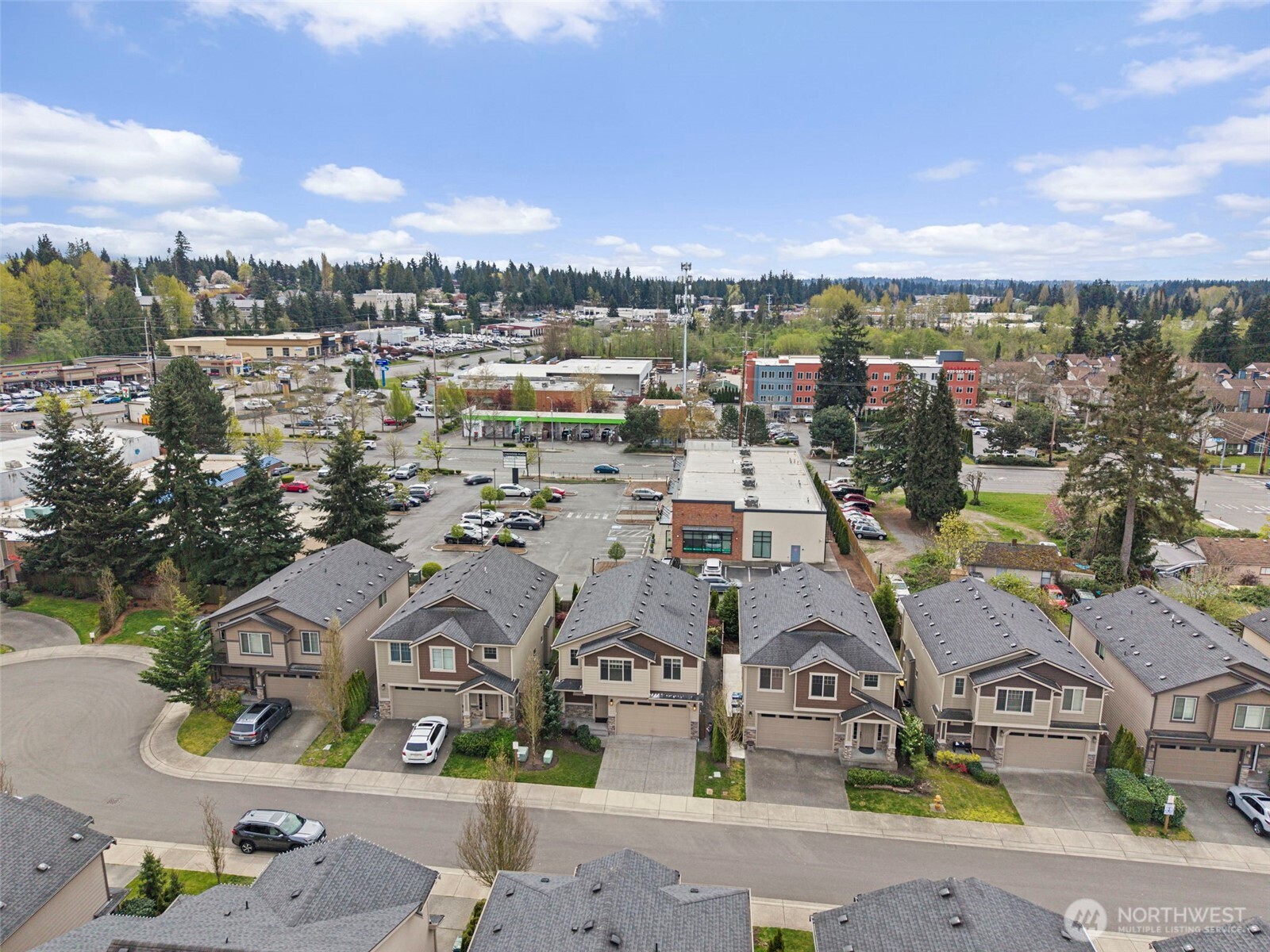 4708 167th Street Southwest Edmonds, WA 98026 - Photo 22 of 23 an aerial view of residential building with outdoor space and ocean view