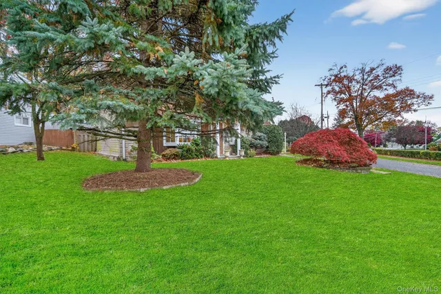 a view of a house with a backyard