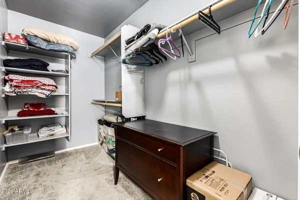 a room with storage and utility