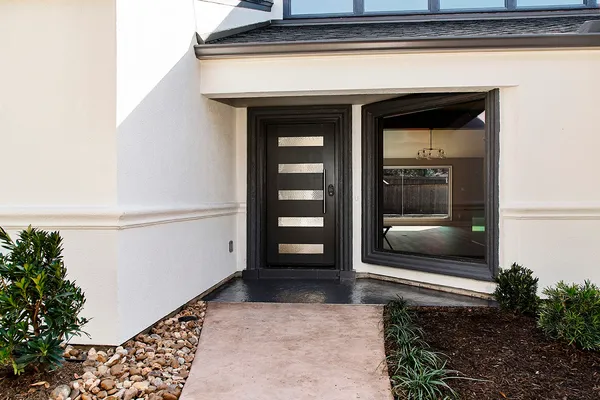 a view of front door