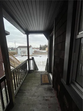 a view of a city from a balcony