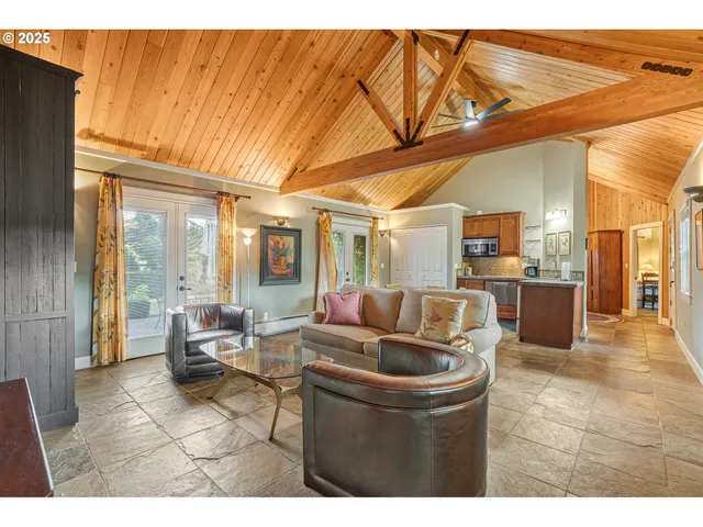 a outdoor space with patio lots of furniture