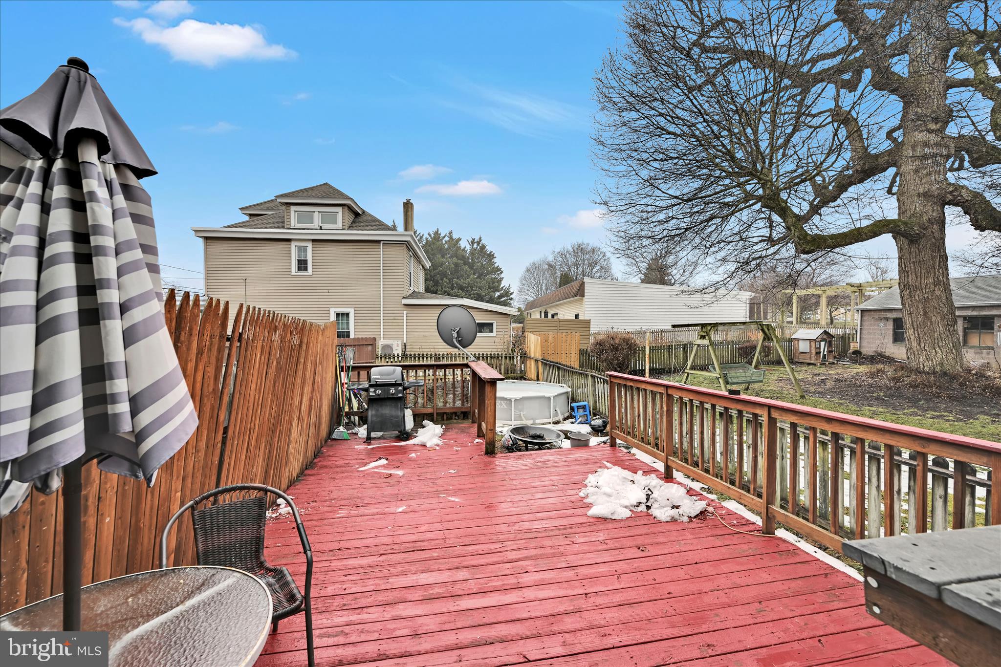 544 Spruce Street Steelton, PA 17113 - Photo 29 of 33 a view of a roof deck with chair and wooden floor