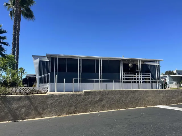 a house view with a garden space
