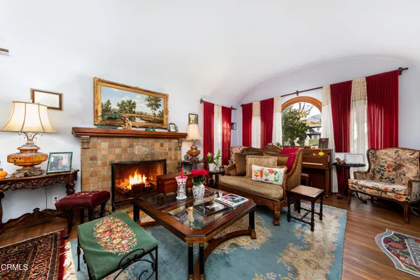 a kitchen with a stove and cabinets
