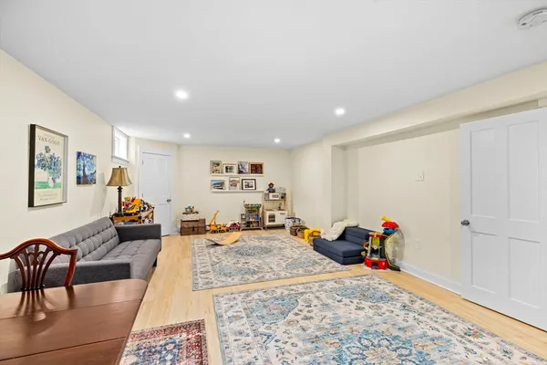 a room with furniture and a couch