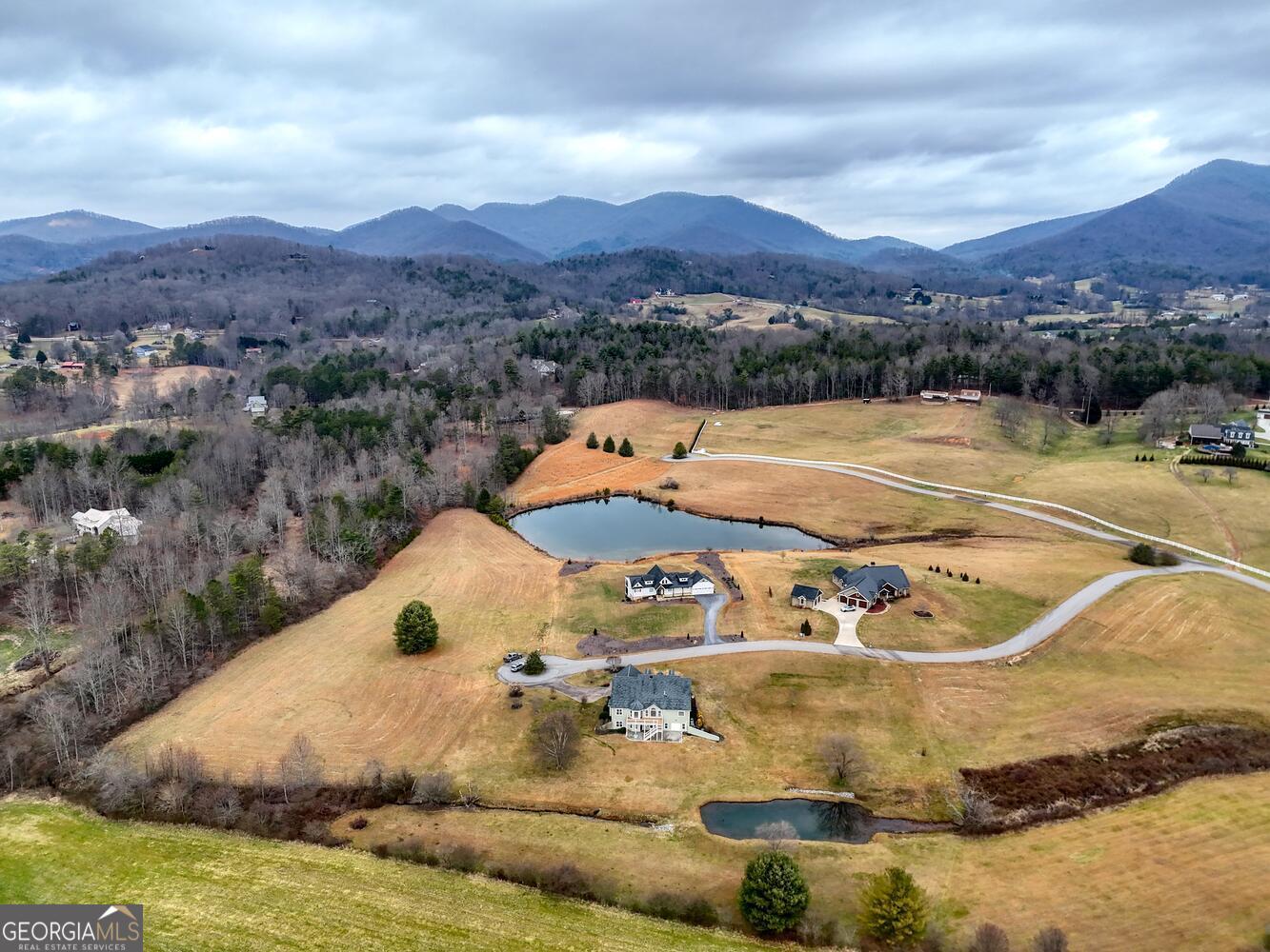 178 Barnwood Road Blairsville, GA 30512 - Photo 64 of 66 a view of a swimming pool with a mountain