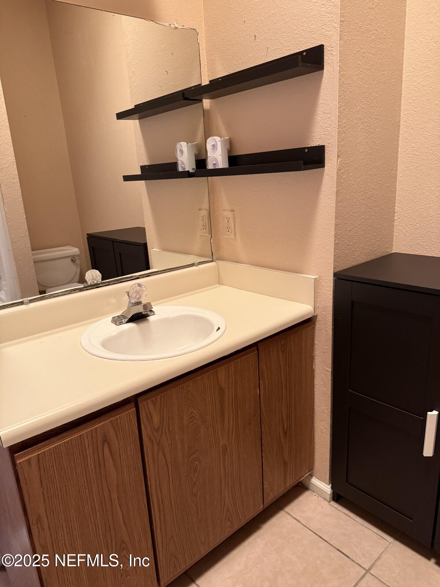 791 Assisi Lane, Unit 803 Jacksonville, FL 32233 - Photo 8 of 15 a bathroom with a sink and a mirror