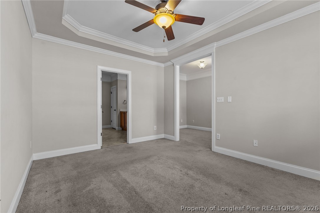 342 Bahama Loop Fayetteville, NC 28314 - Photo 27 of 47 an empty room with closet and a chandelier fan