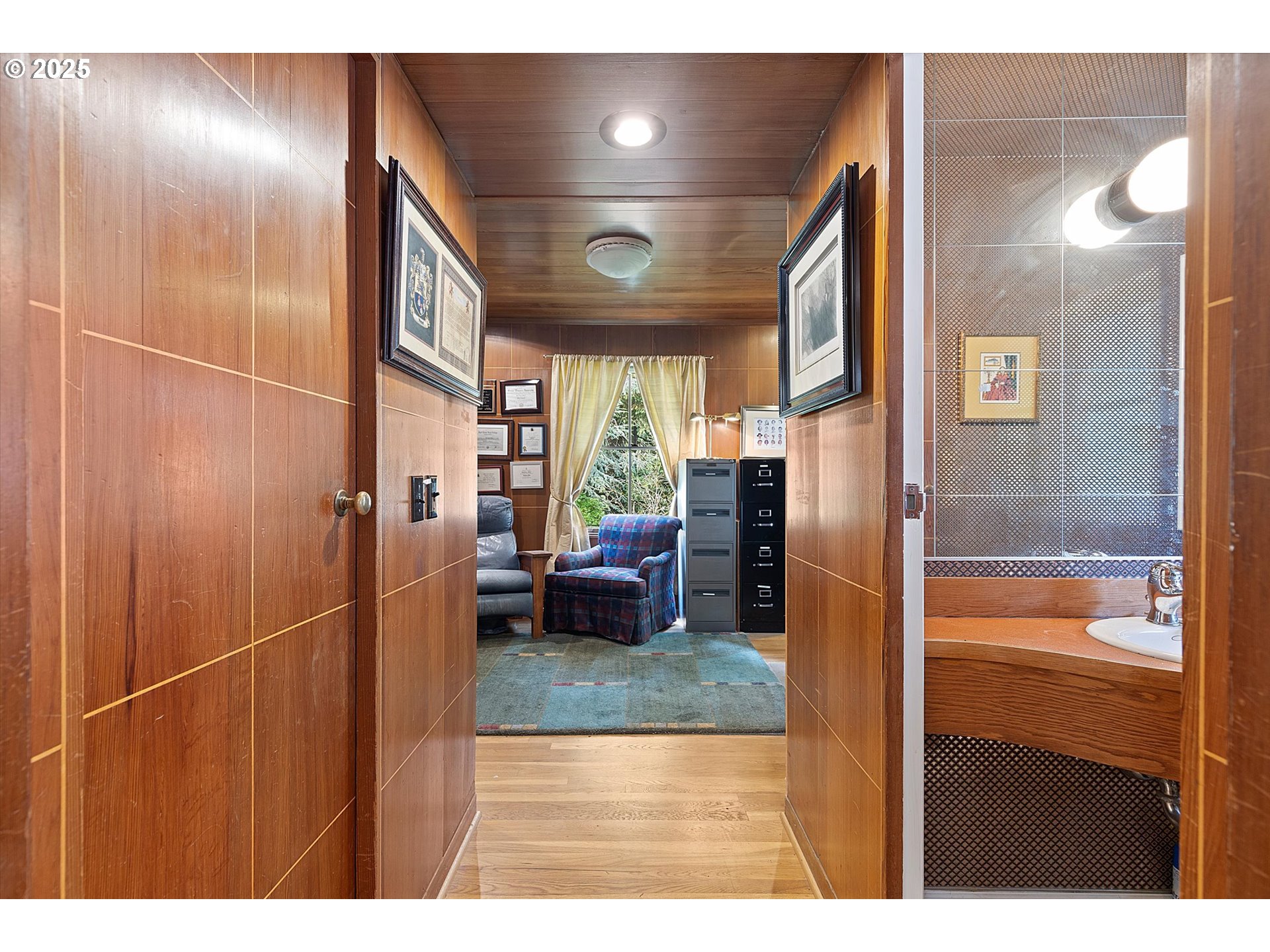 1757 Southwest Prospect Drive Portland, OR 97201 - Photo 4 of 48 a bathroom with a glass door shower and a sink