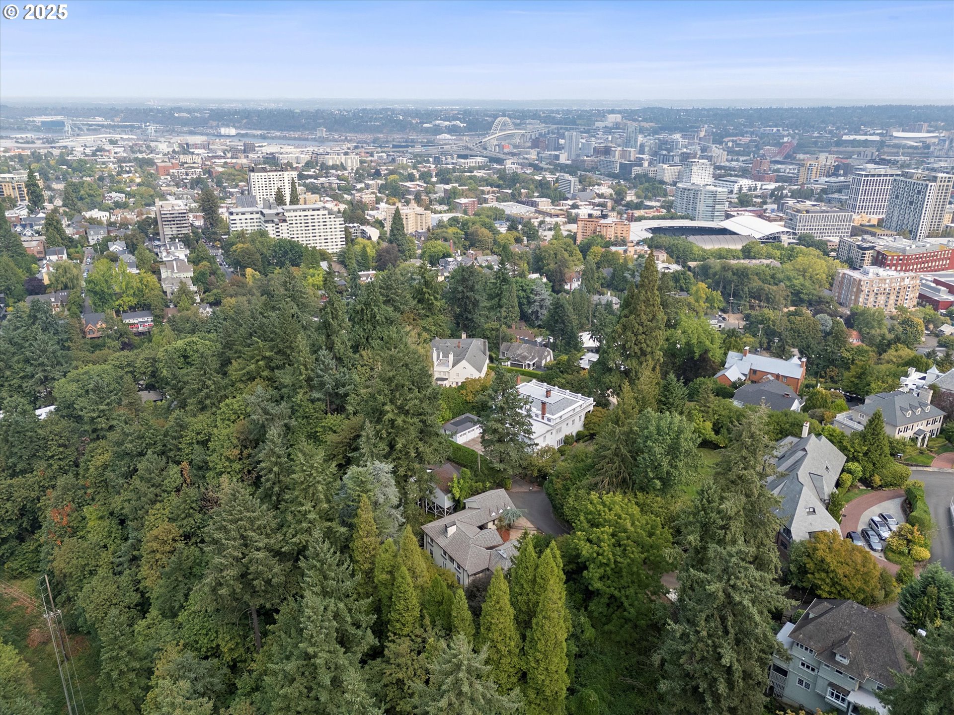 1757 Southwest Prospect Drive Portland, OR 97201 - Photo 46 of 48 an aerial view of a city with lots of residential buildings