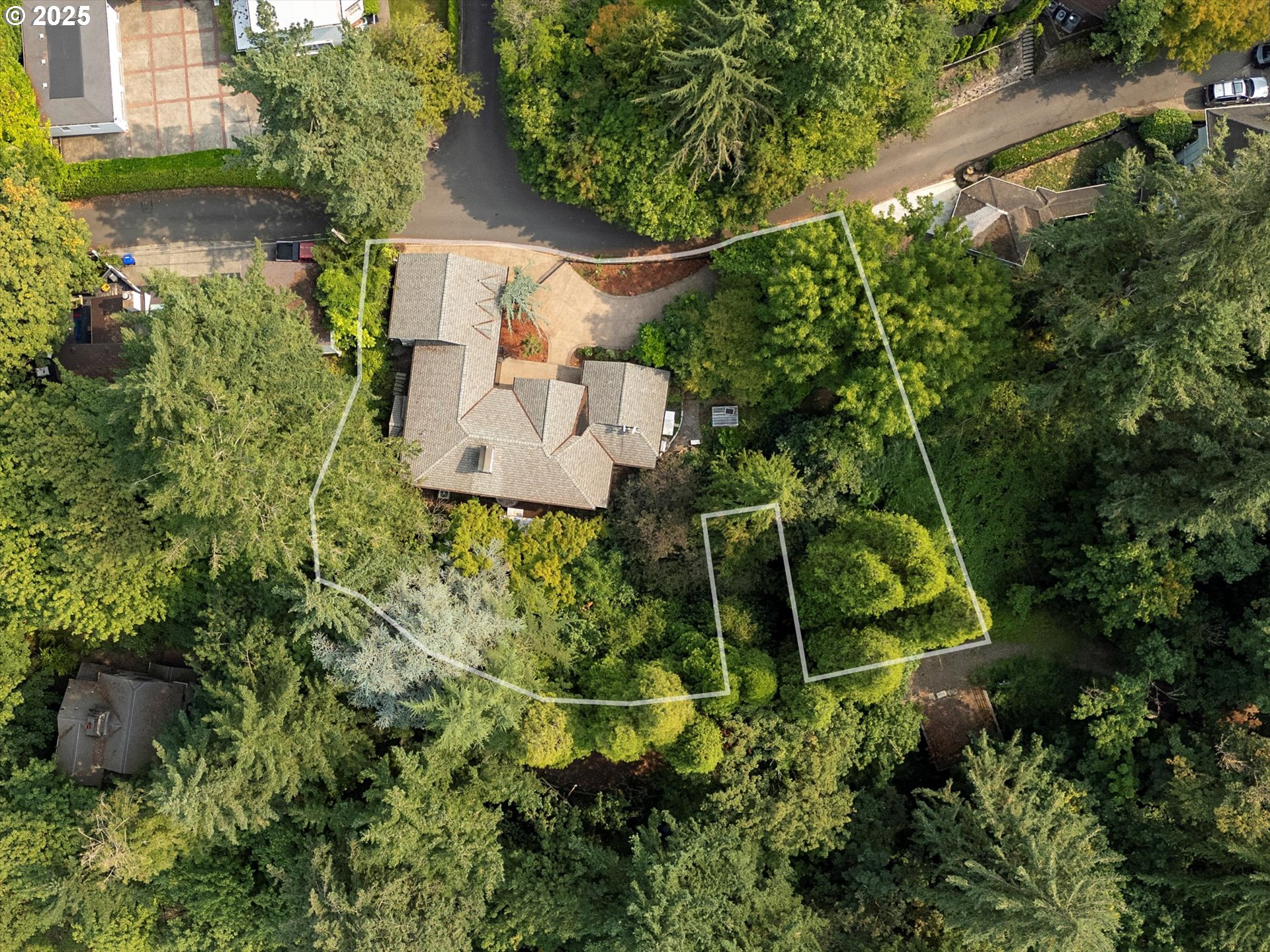 1757 Southwest Prospect Drive Portland, OR 97201 - Photo 47 of 48 an aerial view of a house with a yard