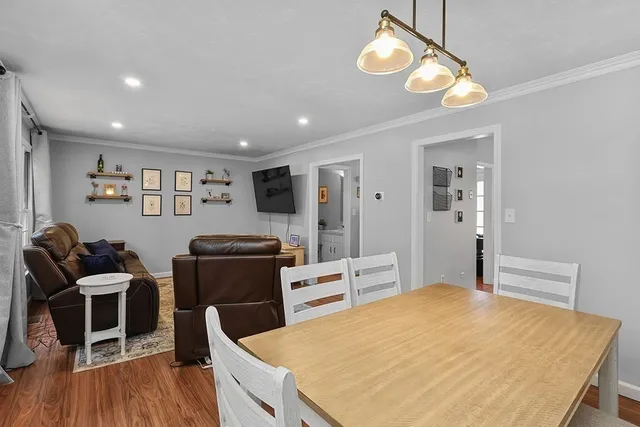 a bed room with a bed and furniture