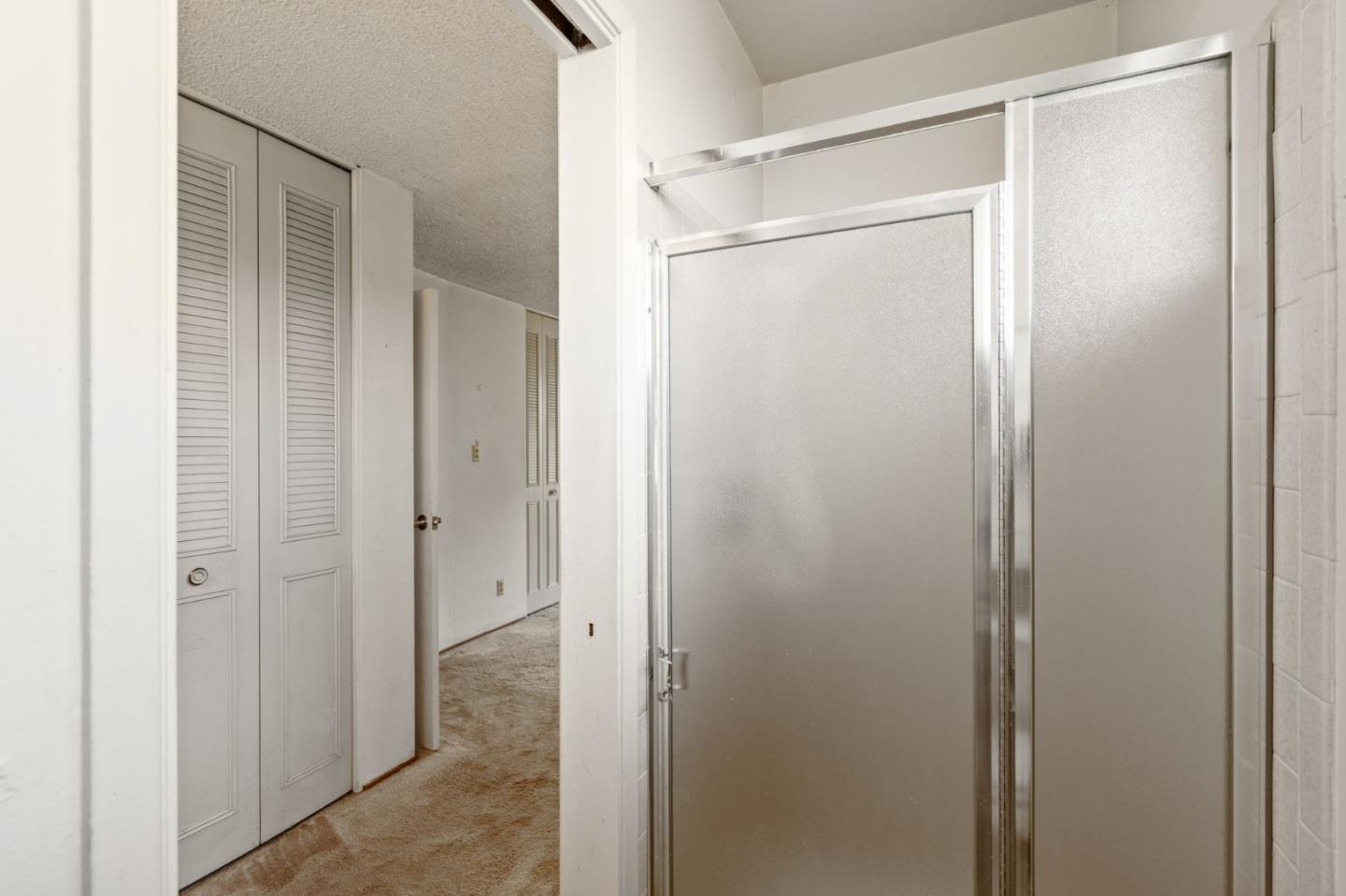 107 Hickey Boulevard Pacifica, CA 94044 - Photo 16 of 29 a bathroom with a glass shower door