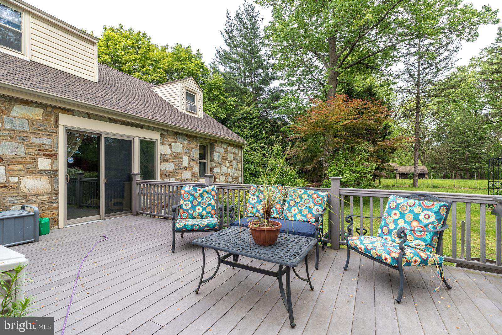 534 Pinney Road Huntingdon Valley, PA 19006 - Photo 21 of 26 a balcony with wooden floor and outdoor seating