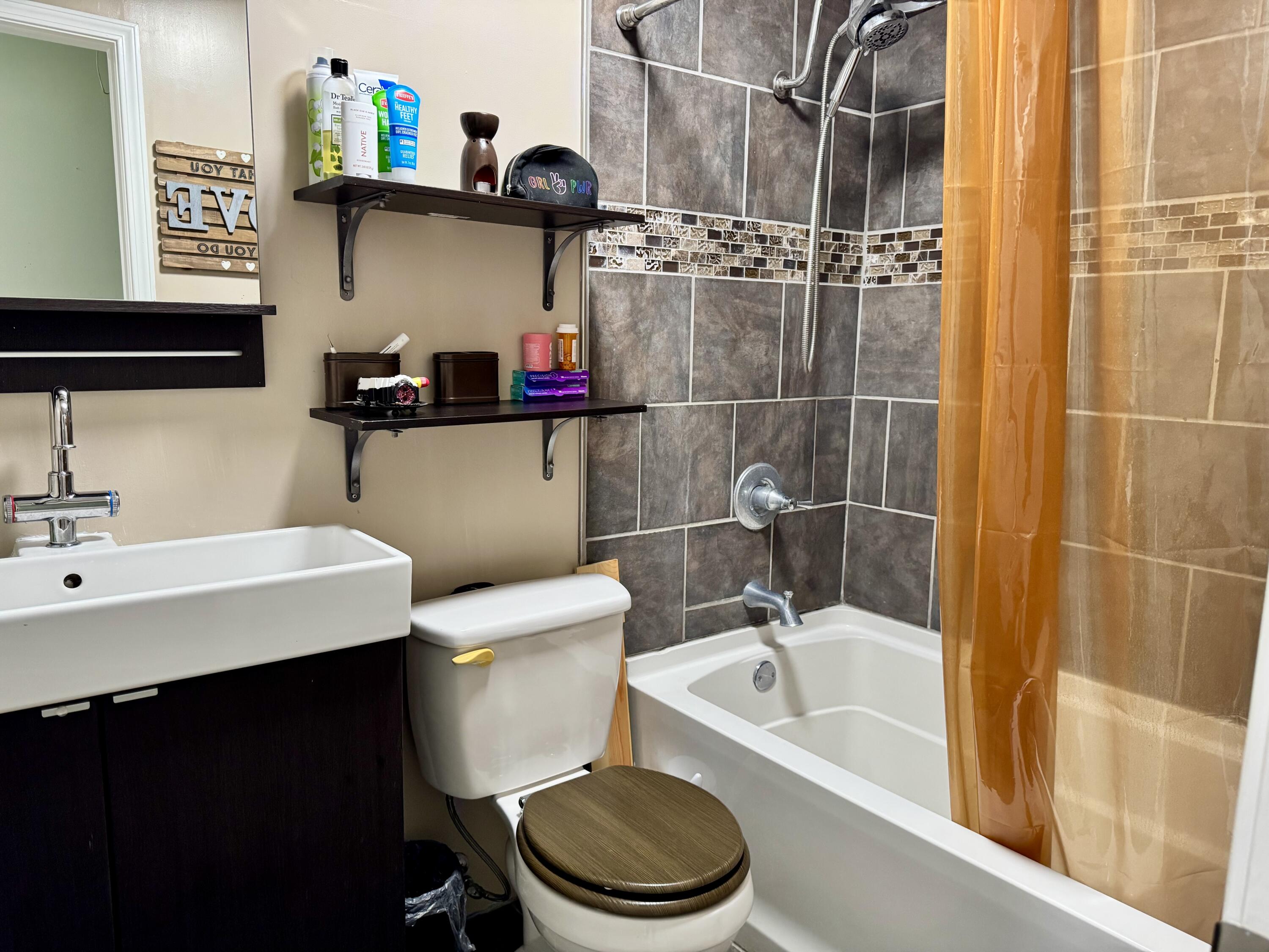 1133 Oak Avenue Elba, AL 36323 - Photo 12 of 26 a bathroom with a sink toilet and shower