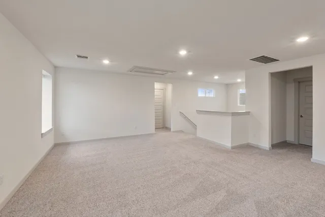 a view of an empty room