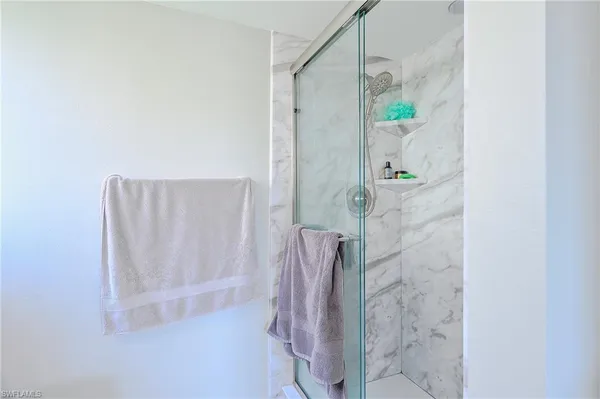 view of bathroom with shower