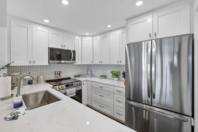 a view of a city with tall buildings