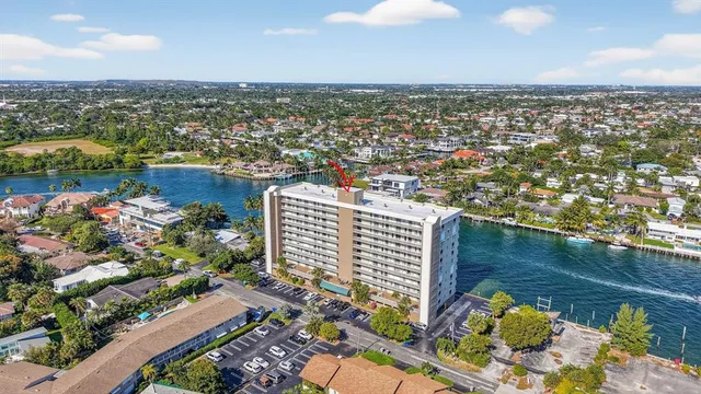 a view of a large windows