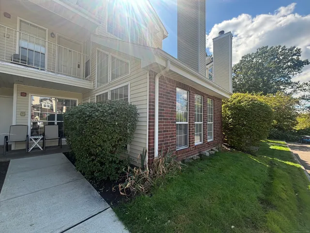 a view of a porch with a yard
