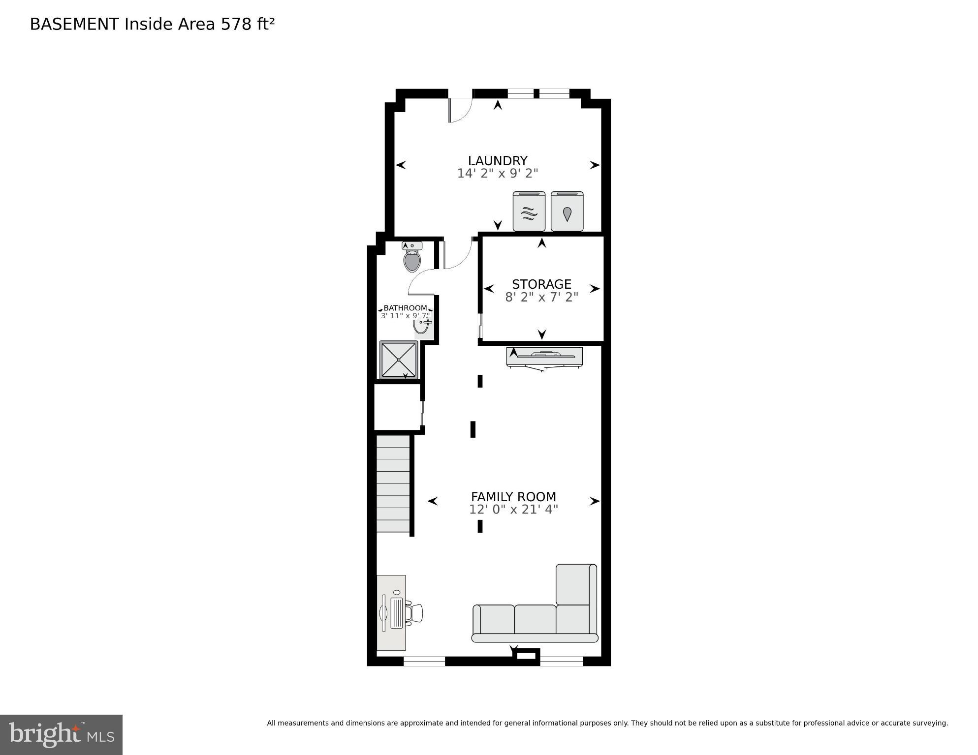 632 Franklin Street Northeast Washington, DC 20017 - Photo 18 of 19 Basement layout with functional spaces.