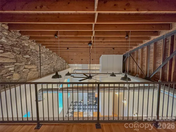 a room with gym equipment