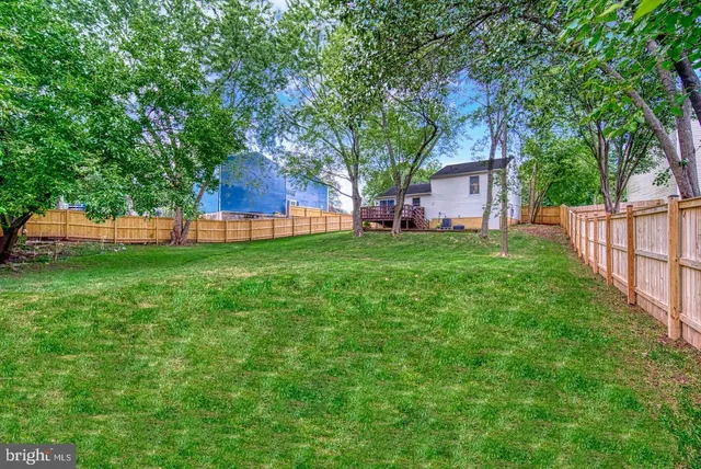 a view of a house with a yard and a tree